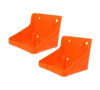 TOYANDONA Porte-sel pour Bétail 2 Pièces en Pp Rouge, Support Facile à Monter et Assembler pour Blocs de Sel Cylindriques, pour Ferme D’élevage de Moutons