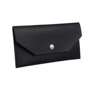 TOYANDONA Portefeuille Enveloppe en Cuir PU Noir, Porte-Monnaie Femme Compact, Paquet à Main Long, Pochette Pratique pour Cartes et Billets, Usage Quotidien, Format Léger et Réutilisable