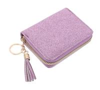 TOYANDONA Portefeuille et Pompons Élégants Fermeture Éclair Grosse Capacité en PU avec Structure Accordéon Rangement Quotidien Femme des Cartes et Pièces