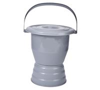 TOYANDONA Pot de Chambre pour Adultes et Garçon Fille avec Couvercle Urinoir Portable Plastique Épais avec Poignée Bassin Hygiénique pour Personnes Âgées et Handicapées Facile à Nettoyer et