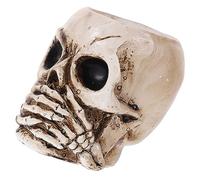 TOYANDONA Pot de Fleurs Crâne Résine Pot Succulent Original Décoration Intérieure Halloween pour Bureau et Jardin Extérieur