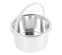 TOYANDONA Pot de Remplacement Bol Intérieur Argenté pour Chauffe-cire en Alliage D'aluminium 105mm Haute Efficacité et Machine à Cire pour Épilation Thérapie de Cire