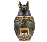 TOYANDONA Pot Décoratif Égypte Antique en Résine Sculptée, Jarre de Rangement Moyenne Taille, Artisanat Thématique Antique, Objet Déco Maison et Bureau, Présent Collection Style Aléatoire