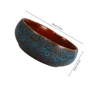 TOYANDONA Pot en Céramique Grand Bol de Fleur de Lotus sans Trou pour Culture Hydroponique, Pots pour Plantes D'intérieur et Extérieur, Jardinage Facile pour Jonquilles et Pothos,