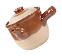 TOYANDONA Pot Terre Cuite pour Médecine Traditionnelle Chinoise Casserole Argile Résistante Haute Température Marmite pour Infusion et Décoction pour Foyers et Pharmacies