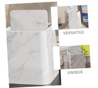 TOYANDONA Poubelle à Motif Marbre Compacte avec Couvercle Petite Corbeille pour Salle de Bain Bureau Cuisine et Chambre Poubelle Pratique pour Espace Restreint et Organisation Maison