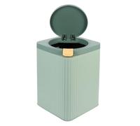 TOYANDONA Poubelle avec Couvercle Grosse Taille en Plastique Vert Corbeille à Ordures Ménagère pour Salle de Bain la Cuisine et Chambre Bac à Déchets Pratique et Polyvalent