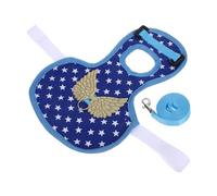 TOYANDONA Poulet Et Manteau De Canard Veste De Poule Gilet Coq Réglable Vêtements pour Poules Harnais Et Laisse pour Pigeon Protection Dorsale De Poulet Harnais De Pigeon Toile Blue