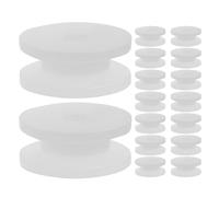 TOYANDONA Poulie à Courroie D’Engrenage 93 MM en Plastique Blanc 60 Pièces Poulie à Roulement Mécanique Silencieuse pour Pièces de Robot et Jouets à Monter Transmission Fiable pour