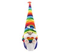TOYANDONA Poupée GNOME Arc-en-Ciel sans Visage en Textile Résistant pour Décoration Intérieure Bureau Fête Accessoire Photo Bébé Noël
