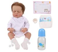 TOYANDONA Poupées Reborn Garçon - 49 cm - Poupées Nouveau-Né en Tissu Doux - Simulation Réaliste de Nourrisson pour Enfants Maman Anniversaire Infirmière Sage-Femme Formation