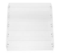 TOYANDONA Présentoir à Cigarettes Acrylique Blanc 5 Niveaux pour Comptoir, Étagère de Rangement Multifonction pour Paquets et Chewing-Gum, Support Compact pour Magasin et Supérette