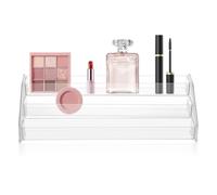 TOYANDONA Présentoir Maquillage Acrylique Transparent 3 Niveaux, Organisateur de Palette Multifonction pour Coiffeuse Compacte, Rangement Vernis à Ongles et Parfums, Boîte Compartimentée