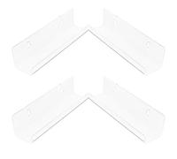 TOYANDONA Présentoir Mural en Acrylique Transparent 4 Pièces pour Disques Vinyle, Support de Rangement Mural pour Albums, Étagère Murale Solide et Moderne pour Maison, Bureau et