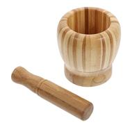 TOYANDONA Presse-ail Manuel en Bambou Naturel, Broyeur D'ail 1 Pièce Pilon, Outil Cuisine Traditionnel pour Hacher et Écraser L’ail, Accessoire Ménager Pratique pour Préparation Culinaire