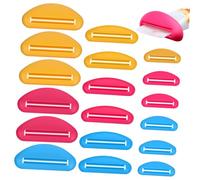 TOYANDONA Presse-tube Dentifrice Manuel 18 Pièces Plastique Presse-tube à Pigments Taille Variée Usage Domestique Multi-fonction Pour Dentifrice Lotion Crème Accessoires Salle De Bain