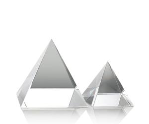 TOYANDONA Prisme Optique Pyramide en Verre Cristallin 100mm pour Effets Optiques et Décoration de Bureau pour Recherche Principe de l'arc-en-Ciel