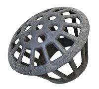 TOYANDONA Protection de Gouttière en Fonte 75 MM Grille Ronde Anti-Obstruction pour Évacuation des Eaux Pluviales Filtre à Feuilles Réutilisable pour Balcon Terrasse et Couleur Aléatoire