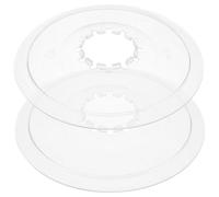 TOYANDONA Protection Volant Inertie Vélo Vtt Abs Transparent 138 Mm Lot 2 Protège-pignon Arrière Spiralé 5-7 Vitesses Accessoires Rayons Renforcés Vélo Montagne Usage Tout Terrain