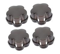 TOYANDONA Protège-boutons de Cuisinière à Gaz pour Sécurité Garçon et Filles, Couvercles de Protection Anti-ouverture, Lot de 4 en Plastique Gris Foncé, Prévention Accident Domestique,