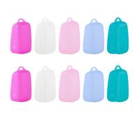 TOYANDONA Protège-brosses à Dents en Silicone 10 Pcs - Étuis de Voyage Compacts Multi-Couleurs - Accessoires Universels Anti-poussière pour Brosse à Dents, Protection Hygiénique pour