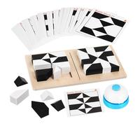 TOYANDONA Puzzle Bois Créatif pour Garçon Fille et Adultes Jeu de Blocs Bois Solide Cartes Jeu Éducatif pour Améliorer la Coordination et Imagination