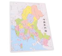 TOYANDONA Puzzle Carte Chine Éducatif pour Garçon Fille Jeu de Puzzle Régions Chinoises Interactif Développement Cognitif et Coordination Main Œil Cadeau Fête Danniversaire