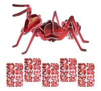 TOYANDONA Puzzle Fourmi 3D en Papier, 6 pièces, modèle de Construction éducatif, Jouet à Assembler, modèle de Fourmi, Jouet à Tige pour Enfants, garçons et Filles