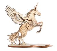 TOYANDONA Puzzle Licorne Licorne Mécanique Bricolage Artisanat Aniaml Puzzle De Collection pour Adultes De Puzzle Puzzles pour Adultes Énigmes 3D en Bois Miniature Enfant
