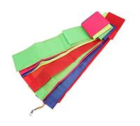 TOYANDONA Queue De Cerf-Volant Longue Ruban Décoratif Arc-Ciel Accessoires De Cerf-Volant Décoration De Cerf-Volant avec Connecteur Ruban Plat De Queue De Cerf-Volant