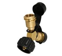 TOYANDONA Raccord en Y pour Gaz Propane Barbecue et Camping, Connecteur en Laiton Robuste, Séparateur de Réservoir Propane Manette Pol, Kit de Connexion pour Gril Extérieur