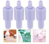 TOYANDONA Raccords De Tuyau Pour Tire-lait Électrique Bébé, Connecteurs Doubles Violet, Accessoires Compatibles, Montage Facile, Kit De 4 Pièces Pour Allaitement Et Extraction