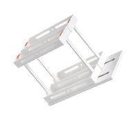 TOYANDONA Rangement Cuisine Coulissant Niveaux Organisateur pour Épices et Condiments Support Multifonctionnel pour Placard et sous Évier Blanc Compact et Pratique