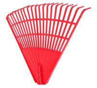 TOYANDONA Râteau à Feuilles en Plastique Rouge 21 Dents Léger et Portable pour Jardinage, Nettoyage de Feuilles Mortes et Désherbage, Outil à Main Multifonction pour Pelouse et Extérieur