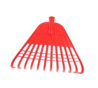 TOYANDONA Râteau Plastique Dents pour Jardinage Ramassage Désherbage Et Ergonomique Remplacement pour Pelouse Et Jardin Couleur Rouge