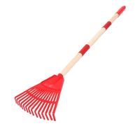 TOYANDONA Râteau Plastique pour Garçon Fille Râteau Amovible avec Manche Bois Outil De Nettoyage De Jardin pour Herbe Et Activités Extérieures