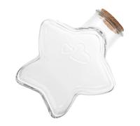 TOYANDONA Récipient en Verre Transparent Bouchon en Liège, Léger et Peu Encombrant, pour Conserver des Souvenirs et Décorer Une Chambre de Fille