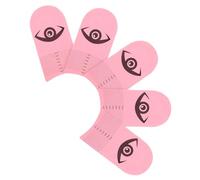 TOYANDONA Règle de Mesure pour Extensions de Cils 5 Pièces en Plastique Rose, Outil de Précision pour Techniciens, Mesure de Longueur et Symétrie des Cils