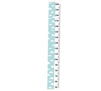 TOYANDONA Règle Murale Toise De Croissance Hauteur Pour Garçon Fille Décoration Chambre Garçon Fille Toile Blanche Bleue