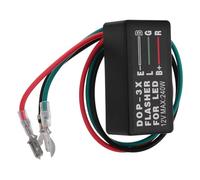 TOYANDONA Relais de Clignotant à LED Dop-3x pour Moto, Module de Commande de Feux Stroboscopiques, Plastique Noir, Installation Facile et Haute Luminosité