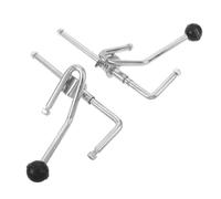 TOYANDONA Releveur de Jambes pour Fauteuil Roulant Manuel Mécanisme de Réponse Rapide, Alliage et Caoutchouc, Accessoire Argenté pour Seniors et Contrôle Facile du Repose-pieds
