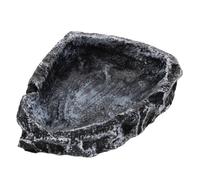 TOYANDONA Reptile Multifonction Jaune Bassin Eau et Nourriture pour Tortues Lézards Gecko Nourrisseur Pratique et Sécurisé pour Terrarium et Familles