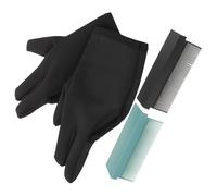 TOYANDONA Résistants Chaleur pour Coiffure avec Peigne Anti-brûlure pour Fer à Lisser Mitaines de Protection Chaleur pour Cheveux