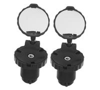 TOYANDONA Rétroviseur Poignée Convex Acrylique Miroir sans Outil Installation Facile Sécurité Cyclisme Renforcée pour de Route et Urbain