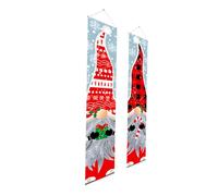 TOYANDONA Rideau de Porte de Noël en Polyester Lanière Décoration Bannière Festive pour Porte et Mur Motifs Colorés Éclatants Panneau Décoratif pour Maison et Bureau Couleur Aléatoire