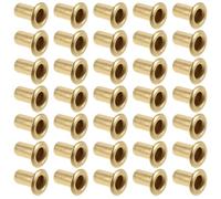 TOYANDONA Rivets Creux Métalliques pour Harpe Lyre 100 Pcs, Ø 3 Mm X 5 Mm, Œillets Tubulaires pour Réparation D'instruments à Cordes, Fixation Stable et Précision Antidérapante,