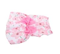 TOYANDONA Robe de Mariage pour Chien avec Nœud Jupe Fleurie Légère été Tenue Chic pour Chiens et pour et Sorties Plein Air