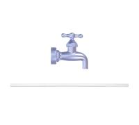 TOYANDONA Robinet Décoratif en Résine pour Aquarium et Jardin, Effet Eau Réaliste Haute Simulation, Installation Sécurisée pour Projet DIY Créatif Parent-garçon et Filles