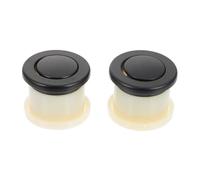 TOYANDONA Rond Bouton de Meuble Rétractable 2 Pièces Noir