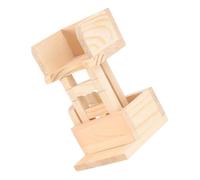 TOYANDONA Roue de Hamster Aire de Jeux pour Hamsters friandise du Hamster Hamster avec du Fromage Hamster Accessoires de Lapin Jouets d'écureuil Cages pour Hamsters en Bois
